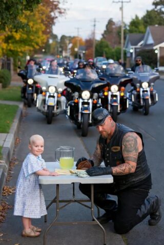 On a crisp October morning in suburban Portland, 8-year-old Mia dragged a folding table to the sidewalk.