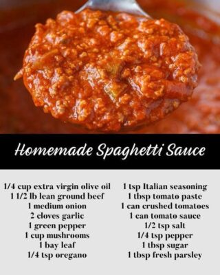 Homemade Spaghetti Sauce