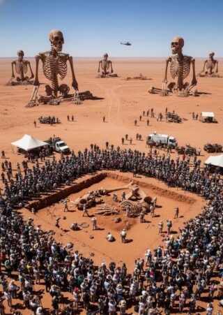 The Field of the Titans: Ancient Giants Unearthed in the Desert!