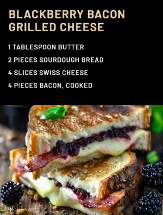 Blackberry Bacon Grilled Cheese