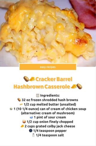 Copy Cat Cracker Barrel Hashbrown Casserole
