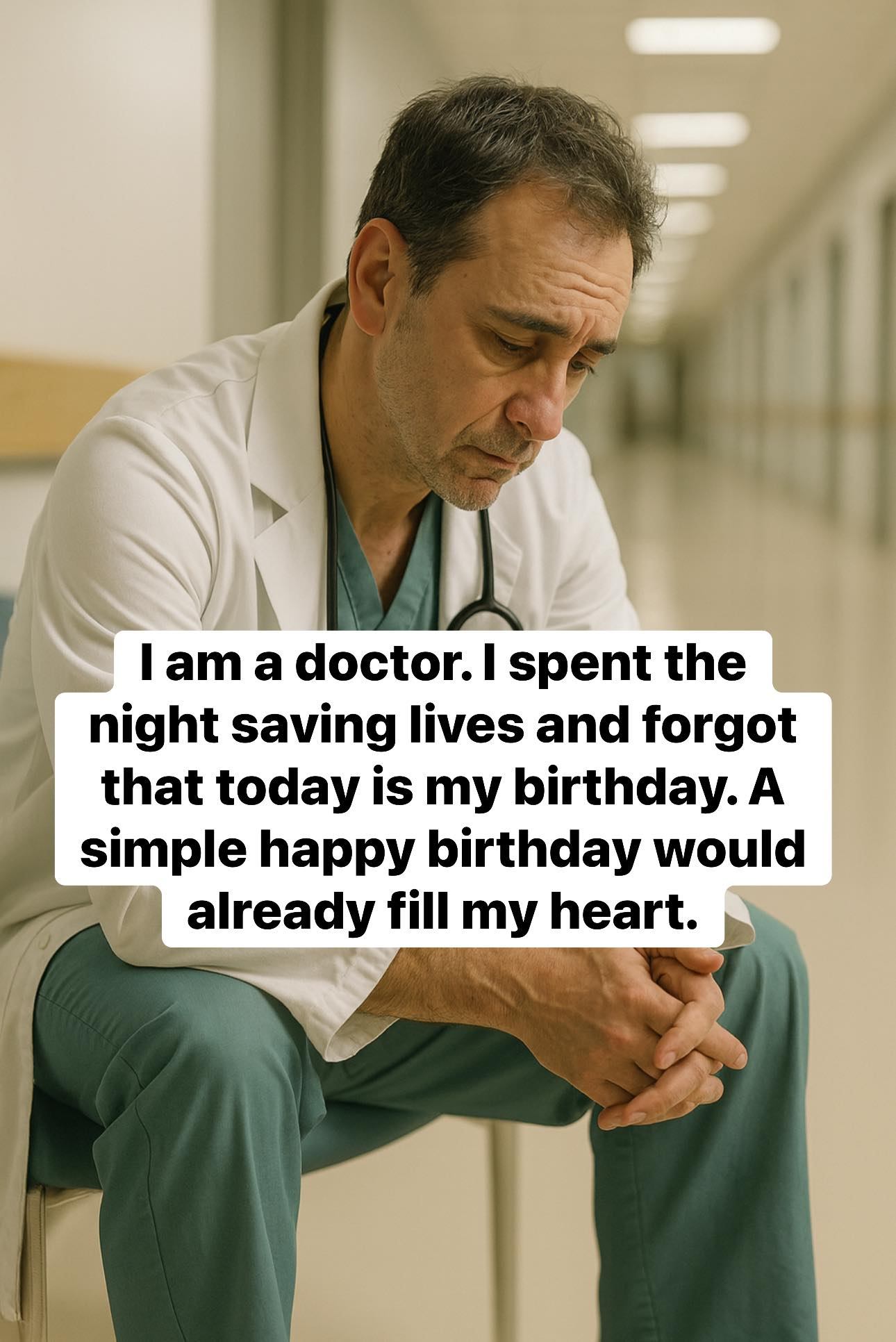 🌅💉 A Birthday Spent Saving Lives — The Quiet Hero in the Hallway 💛