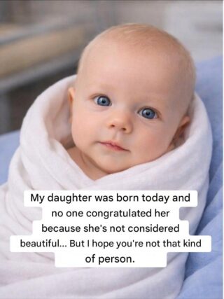 She was born today. So tiny. So fragile. Her first breath, her first cry… and a silence that hurt more than words. Normally, newborns receive congratulations immediately. Messages, hearts, joy. But today, almost no one said a word. Not because she isn’t healthy. Not because something went wrong. But because some didn’t consider her “pretty enough.” They don’t know her yet. They don’t know her smile. They don’t know the life that lies ahead. Beauty should never be measured in the first minutes of life. And love should never depend on appearance. If you’ve made it this far… If you’ve looked at her with tenderness… Then there is still hope.
