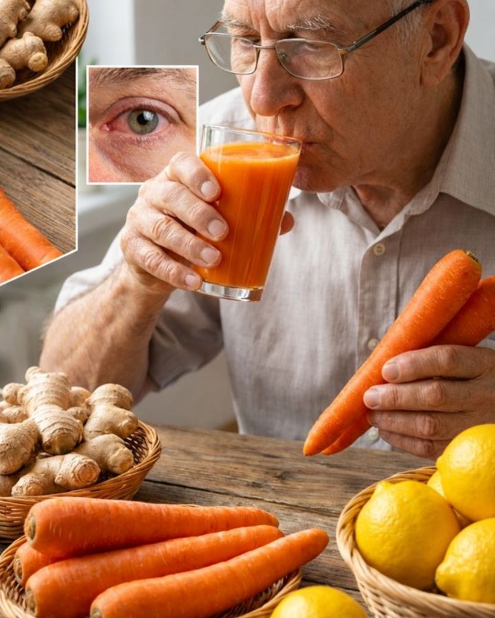 Ginger Lemon Carrot Juice for Eye Health: The 3-Ingredient Ritual Boosting Vision for Thousands