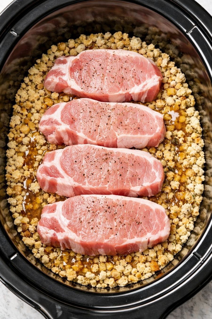 January potluck nostalgia: dump in boxed stuffing and 3 more things and watch everyone ask what’s going on in that crock.