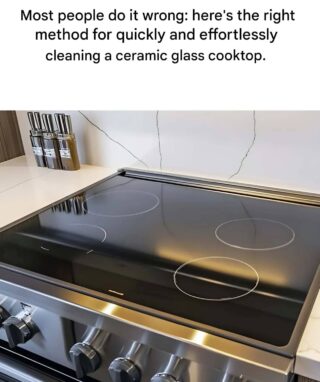 How to effectively clean ceramic glass cooktops without scratching them