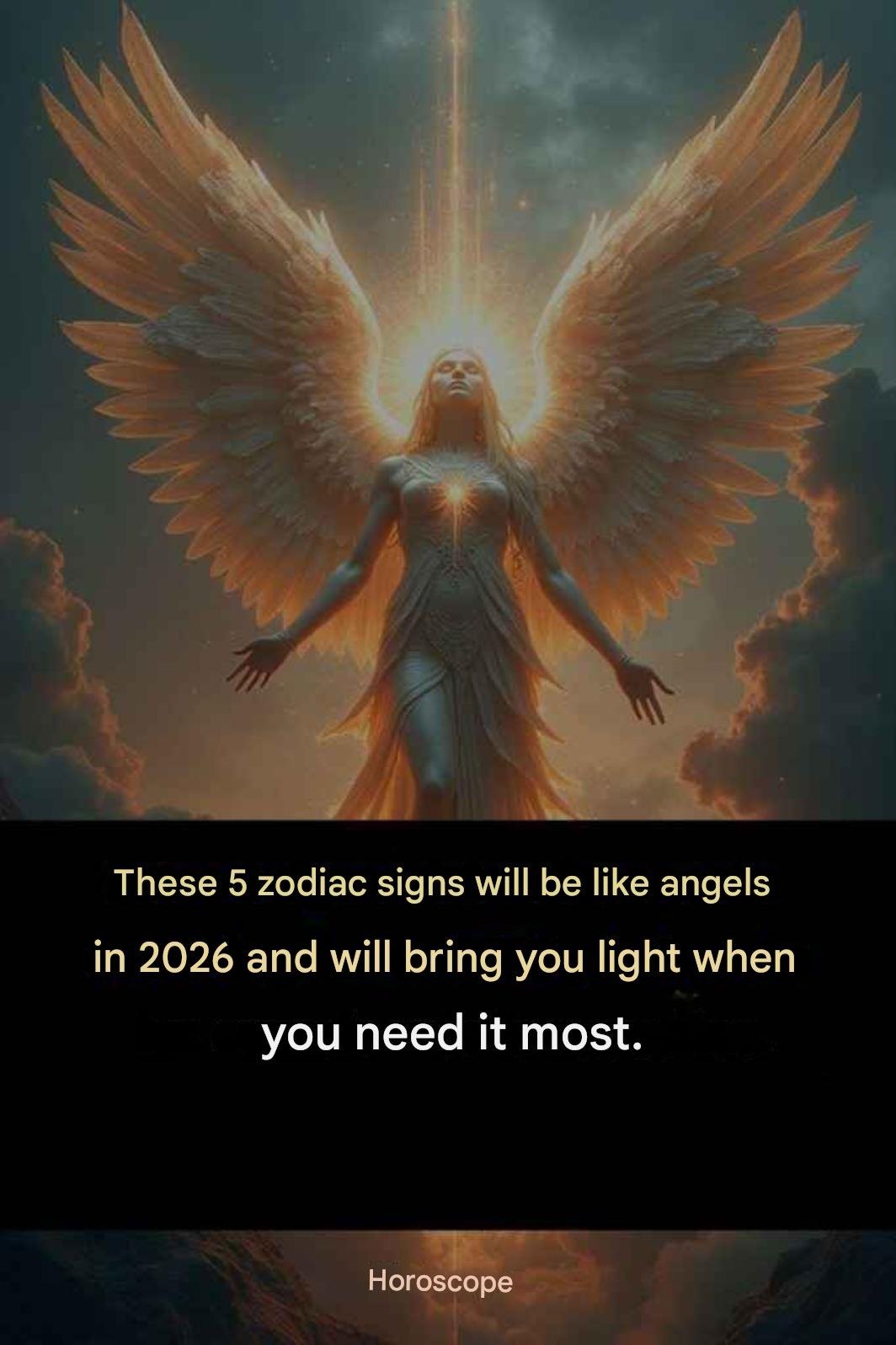 These 5 zodiac signs will be like angels in 2026 and will bring you light when you need it most.