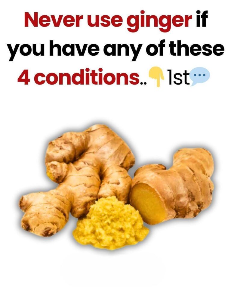 Never Use Ginger If You Have Any of These Conditions – It Can Cause Serious Health Problems