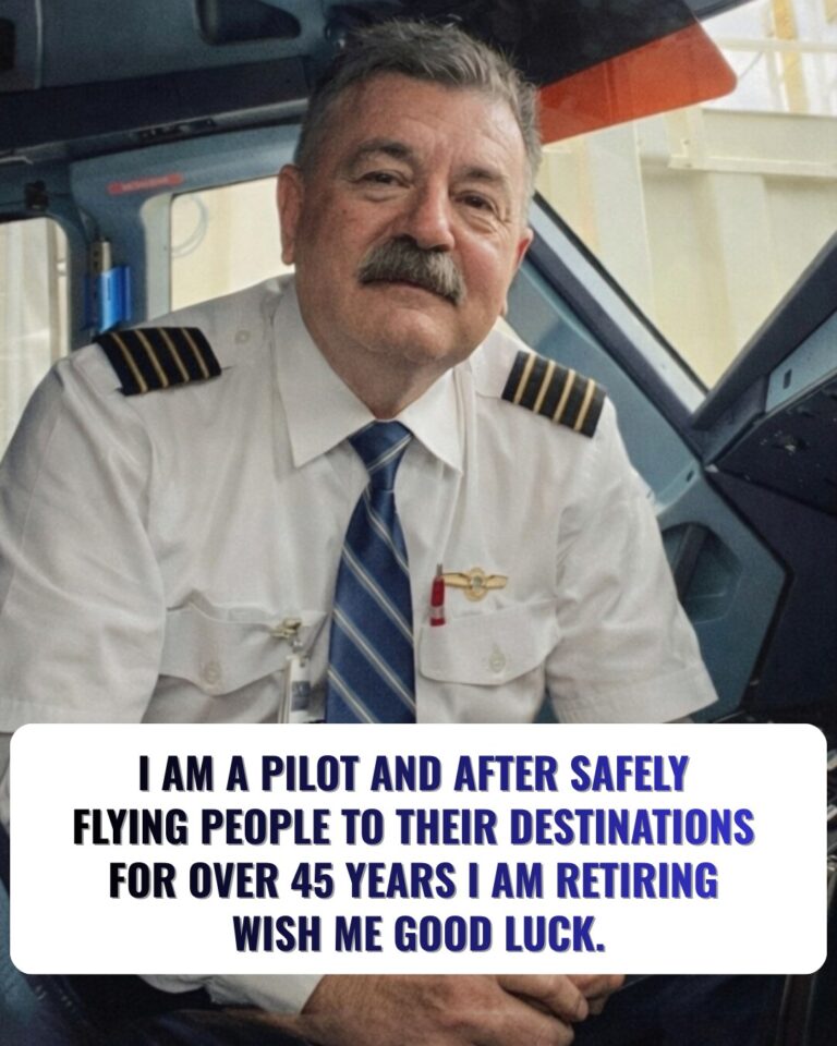 I am a pilot and after safely flying people to their destinations for over 45 years I am retiring. Wish me good luck.