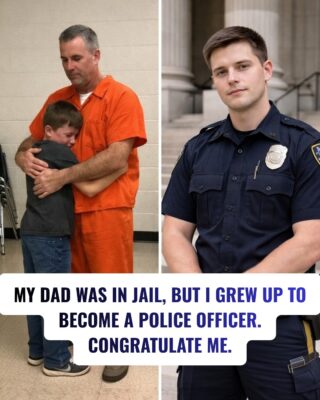 My dad was in jail, but I grew up to become a police officer. Congratulate me.