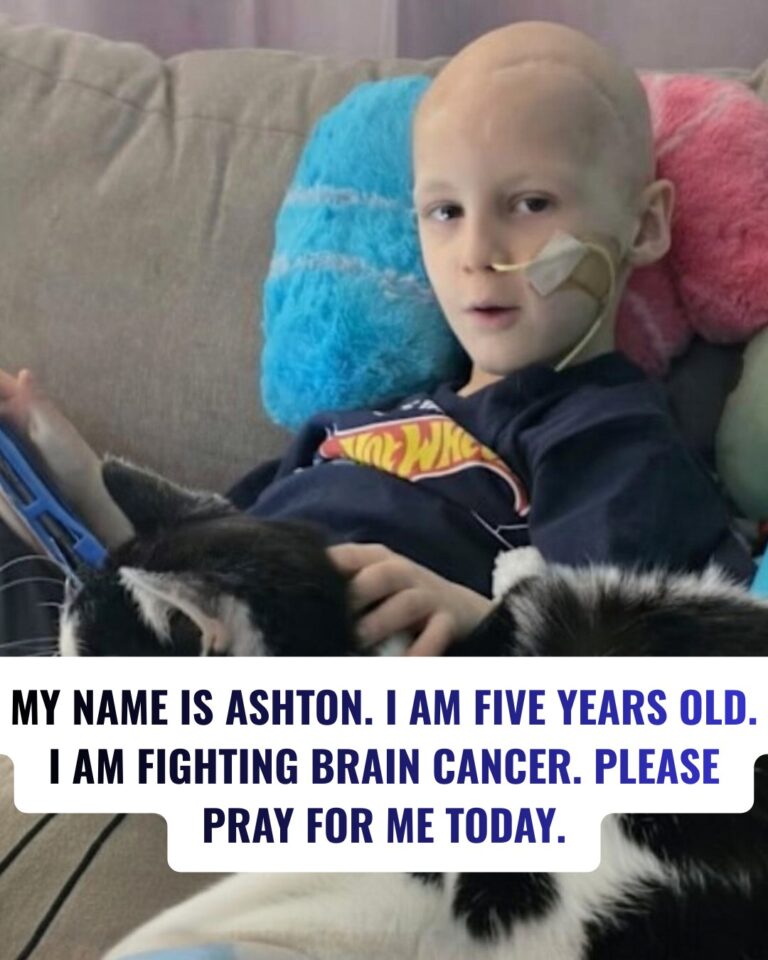 My name is Ashton. I am five years old. I am fighting brain cancer. Please pray for me today.