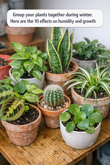 Group Your Plants Together During Winter: Here Are the 10 Effects on Humidity and Growth