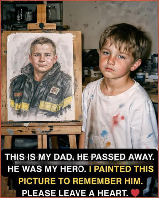 A BOY’S PAINTED PROMISE TO HIS FALLEN HERO – ETHAN’S LOVE THAT WILL NEVER FADE