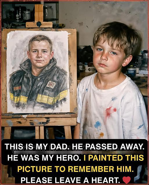 A BOY’S PAINTED PROMISE TO HIS FALLEN HERO – ETHAN’S LOVE THAT WILL NEVER FADE