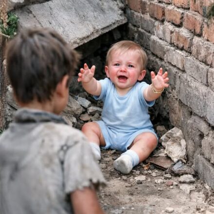 A naked-footed boy heard a baby crying in a burning alley; what he then did a billionaire forever