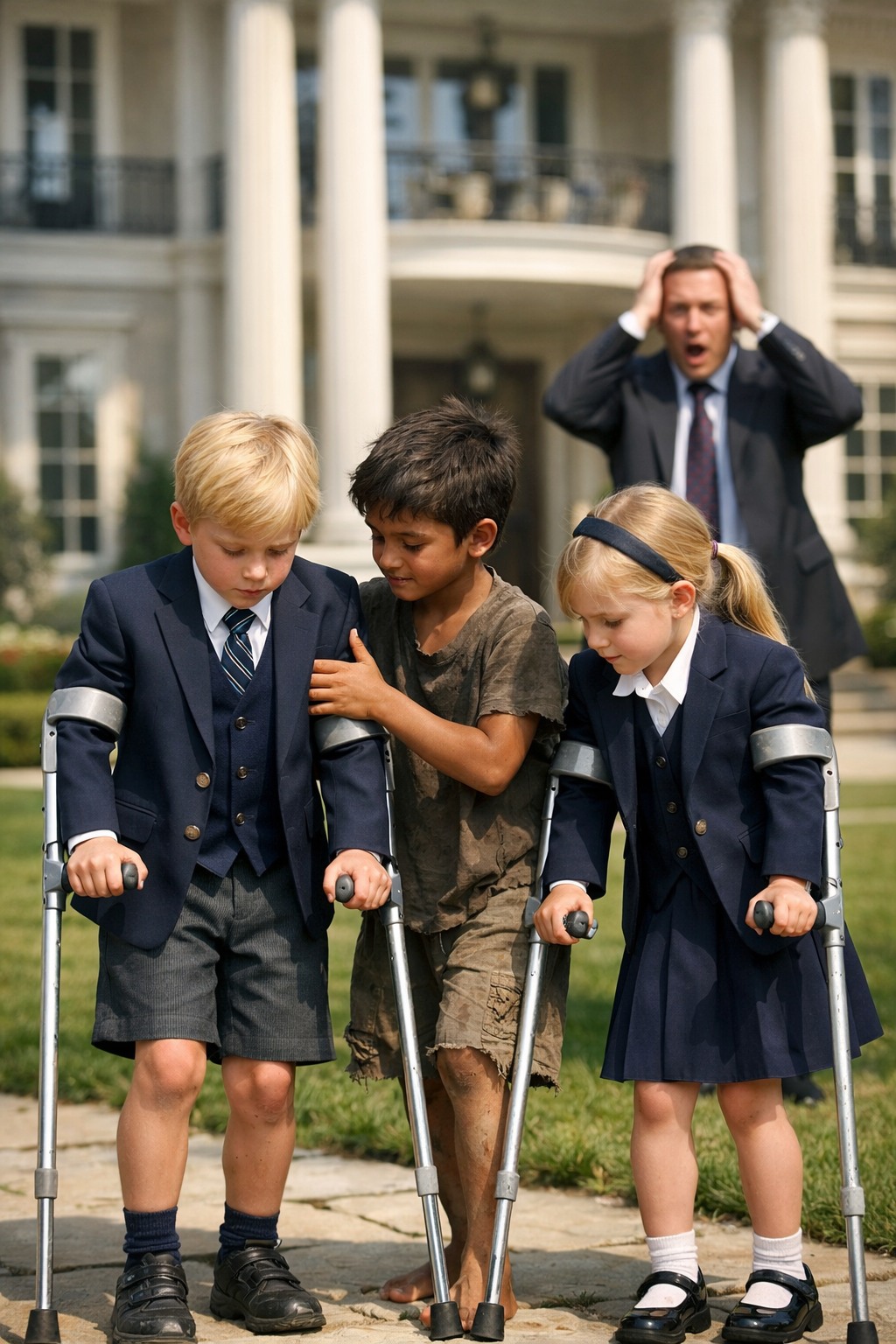 “I’ll Adopt You If You Heal My Kids,” The Millionaire Laughed — Then The Street Kid Touched Them… And Everything Changed