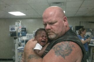Biker Refused to Hand My Crying Baby Back at the Hospital, So I Called Security