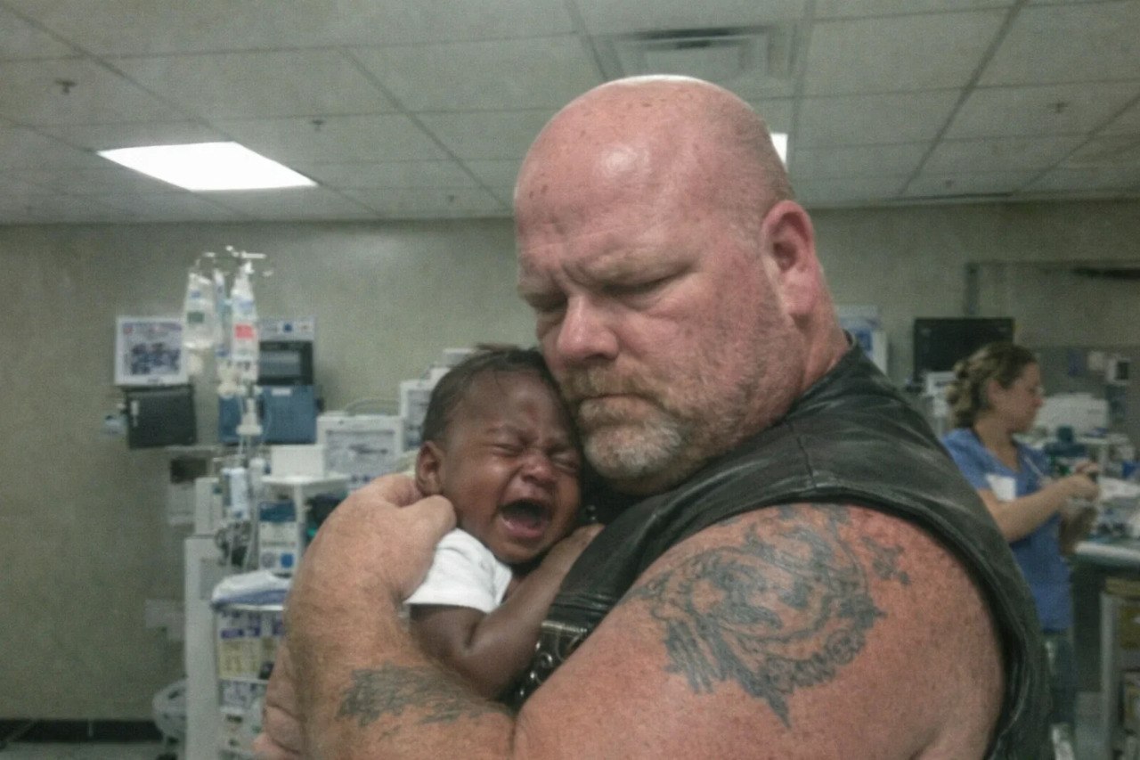 Biker Refused to Hand My Crying Baby Back at the Hospital, So I Called Security