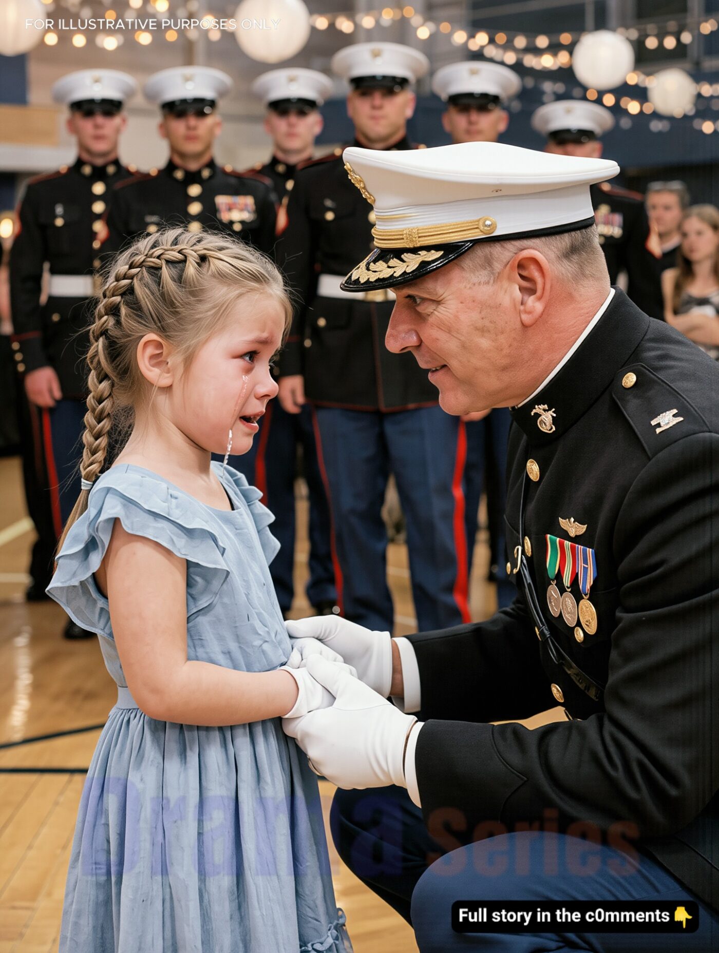 They Said She Didn’t Belong Without a Father… Until 12 Marines Walked In and Silenced the Entire Room