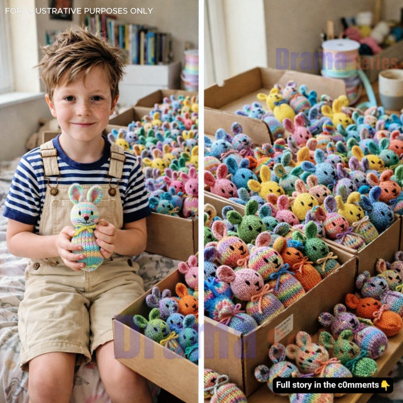 My Grandson Knitted 100 Easter Bunnies from His Late Mom’s Sweaters for Sick Kids—When My New DIL Threw Them Away, Calling Them “Trash,” My Son Taught Her a Lesson She’ll Never Forget