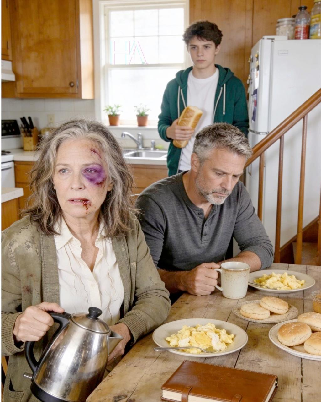 HER 23-YEAR-OLD SON PUNCHED HER IN THE FACE… BUT