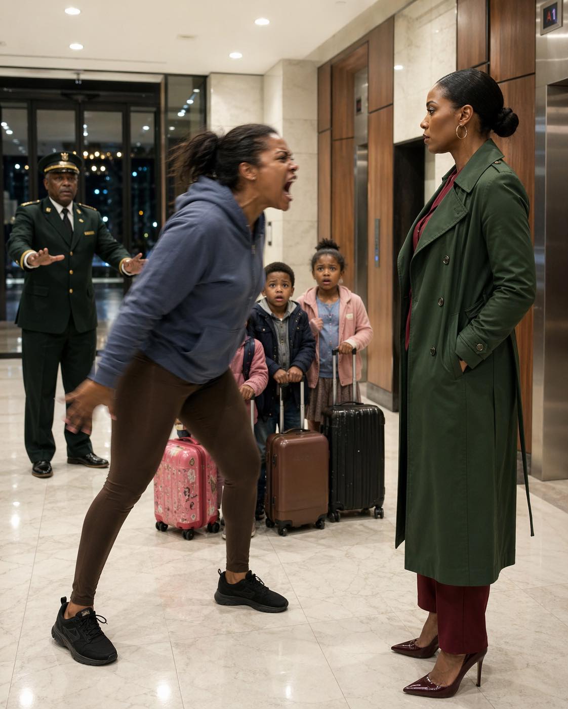 At midnight my sister tried to let her three children into my apartment with my mother’s key… but she smiled too soon, because I had already changed the locks and was waiting for her downstairs