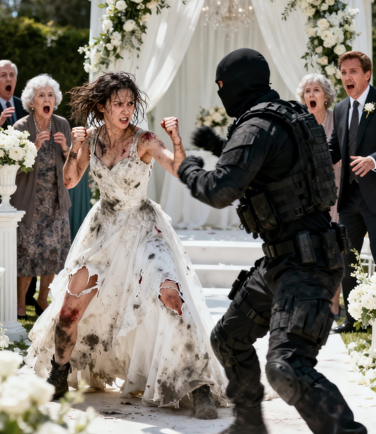 They mocked the billionaire’s bride—until the attack at her wedding revealed her secret.-YILUX