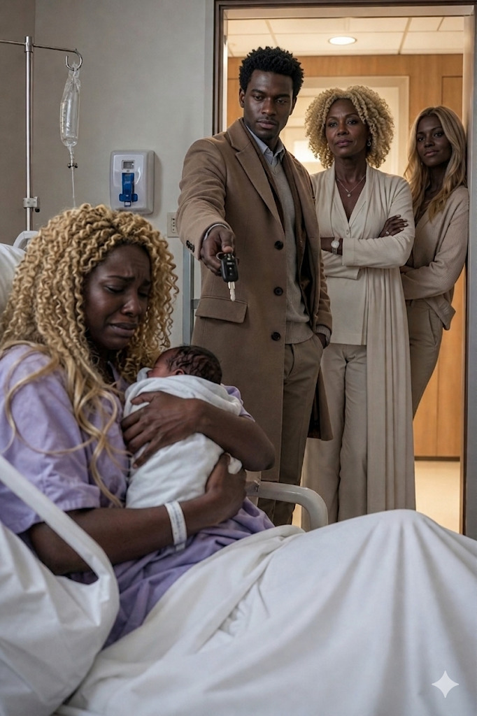 The nurse placed my newborn in my arms… and the first thing my husband did was glance at his phone.